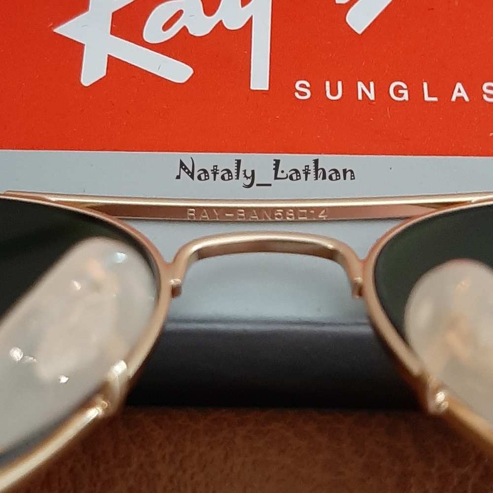Ray Ban (Store Display) Aviator Blue Mirror Lens RB3025 - Picture 7 of 12